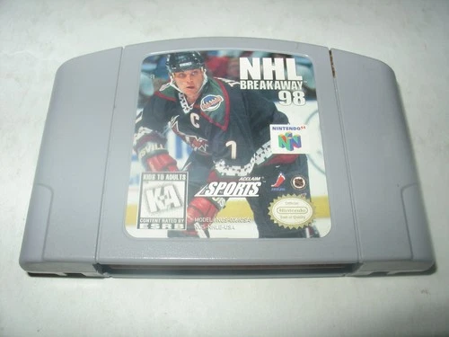 NHL Breakaway 98 (Nintendo 64, 1998) N64 Authentic Tested Working