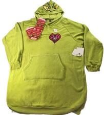 Woman XL Dr Seuss How the Grinch Stole Christmas Sleepwear Hoodie Style Dorm New