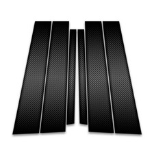 6pc Carbon Fiber Pillar Post Covers For 2006-2012 Hyundai Santa Fe