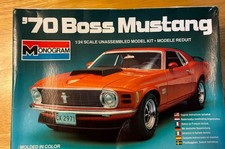 Vintage Monogram 1970 Boss Mustang Model kit 1/24 Scale