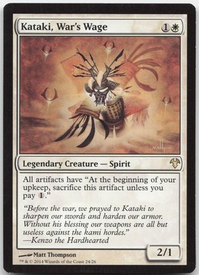 Kataki, War's Wage - Magic Modern Event Deck - Rare - Magic: The Gathering