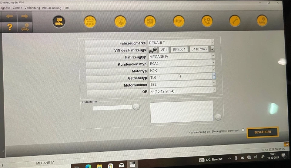 Renault Dacia Diagnostic Tool Tester OBD OBDII Can Clip VCI 3 Probe 1995 to 2024 - Image 3 of 4