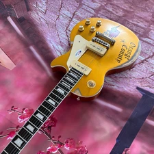 Free ship Mike Ness 1976 electric guitar Aged Gold Relics by hands Solid body