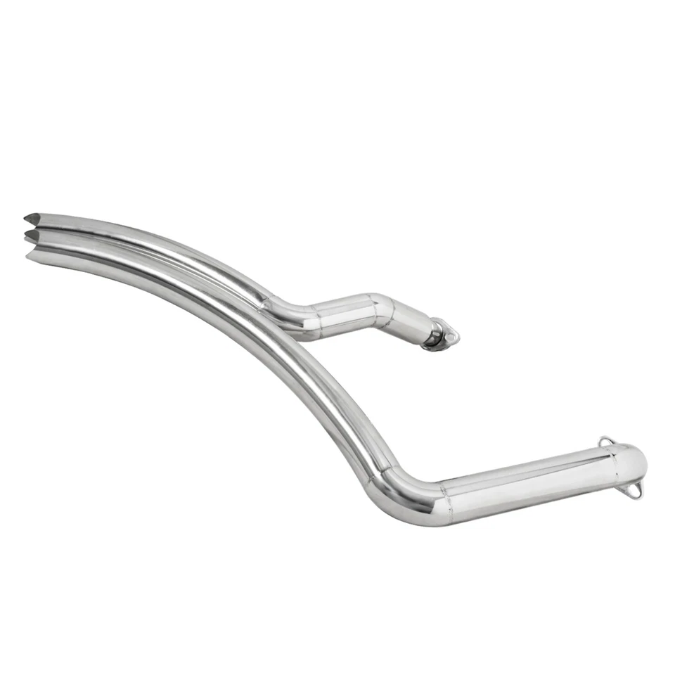 Sistema de tubo de escape cromado para Honda Shadow Shadow Spirit ACE Aero VT750 VT400 Foto 4 de 4