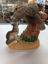 Vintage 1986 Wild Turkey 101 Proof Porcelain Decanter Austin Nichols Coyote #10