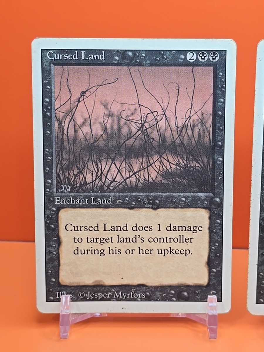 ⚫️⚫️⚫️ (2) 1994 MAGIC The Gathering CURSED LAND REVISED 3RD