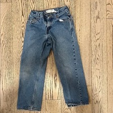 Levi  s Kids 569 Medium Wash Denim Jeans Regular Fit Loose Straight Sz 10