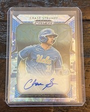 CHASE STRUMPF 2019 PANINI PRIZM UCLA BLUE CIRCLES SP RC AUTO /25 CUBS BRUINS