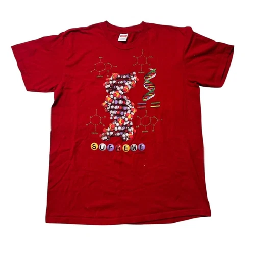 T shirt graphique Supreme FW17 ADN fabriqué aux États Unis en coton rouge moyen