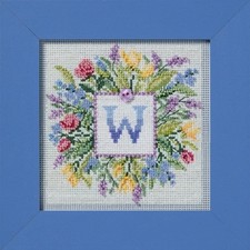 Floral Monogram - Spring Series 2026 Mill Hill Buttons  Beads Kit New