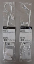 Lot of 2 InVue Zips Micro Plunger Sensor w/ Coiled Cable (1 Single & 1 Dual)