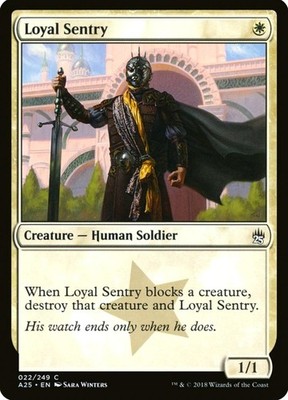 X 1 Loyal Sentry NM-M Masters 25 022 MTG Magic The Gathering