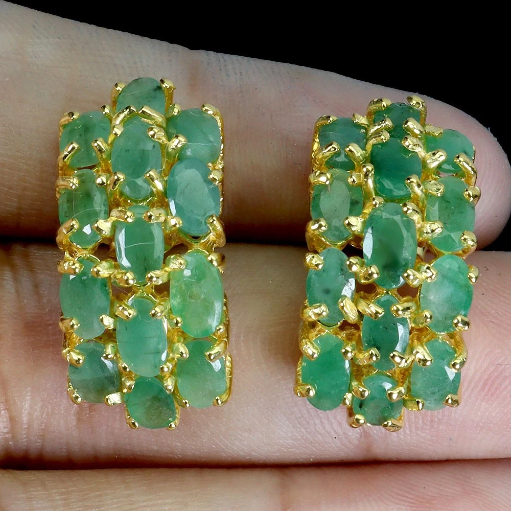 Orecchini A Cuore In Argento 925 Con Peridoto Verde – Uloveido, Pietre Naturali, Placcato Oro Bianco, Confezione Regalo
