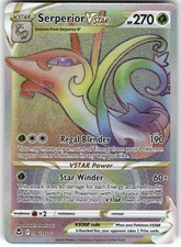 Serperior VSTAR 196/195 Rainbow Rare Silver Tempest Pokemon Holo Near Mint on eBay