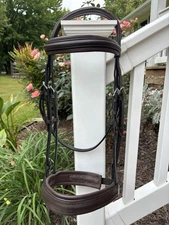 XF Size Brown Dressage Bridle