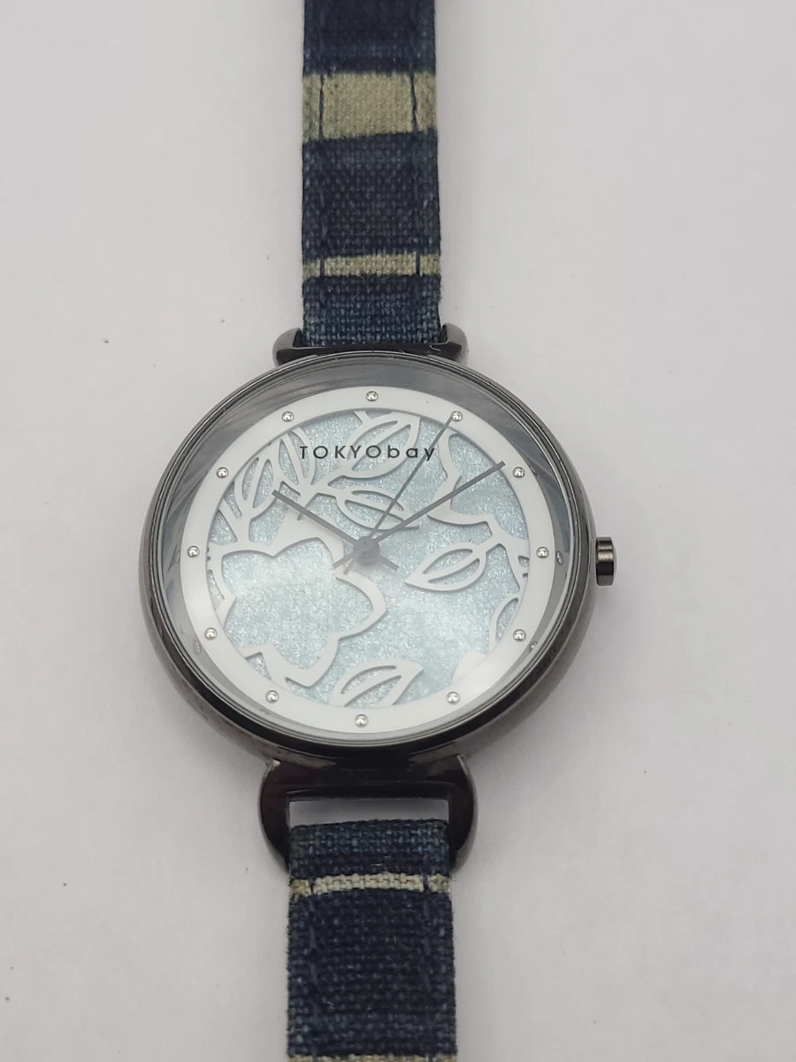 TOKYObay Womens Purple Striped Wrap Strap Silver Tone Quartz Watch New Battery TOKYObay Women Wristwatches for sale - eBay main image 2