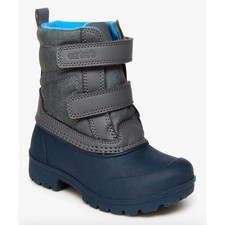 EUC Kids Carter s Deltha Winter Snow Boots sz 1 boys Grey Blue