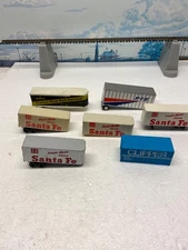 HO SANTA FE PIGGY-BACK TRAILER LOT ~ CLIPPER CONTAINER ~ P.I.E.  NATIONWIDE