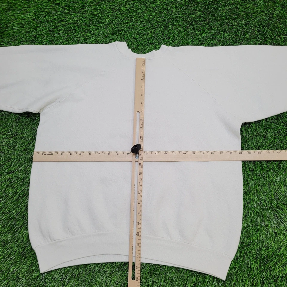 Vintage 90s Kalik Beer Sweatshirt Womens XL 22x22 Boxy White - Image 4 of 4