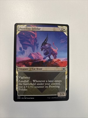 Prowling Felidar Magic The Gathering Full Art 294 ZNR Common 