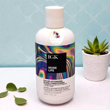 IGK More Life Color Extending Gloss Conditioner 8 fl oz/236 ml Sealed