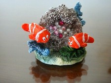 DECO INTERIEUR AQUARIUM POISSON CLOWN + PERLES AQUA DELLA