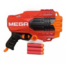 Nerf Mega Tri-Break 3 Dart Blaster W/ 3 Nerf Mega Darts Perfect Condition