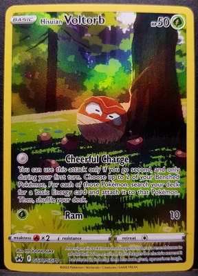 Hisuian Voltorb GG01/GG70 Crown Zenith Full Art Pokémon Pokemon Card English NM