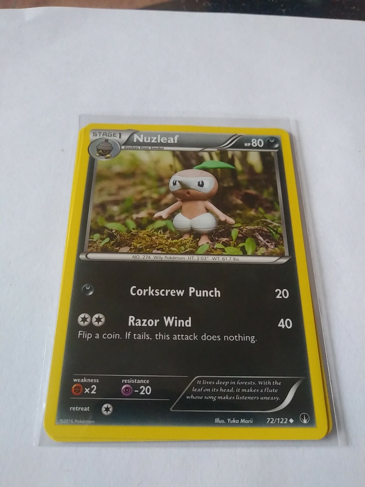 X3 Nuzleaf 72/122 Uncommon Regular Pokemon XY Breakpoint Mint