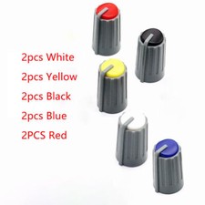 10PCS Replacement Mixer EQ FX COMP AUX PAN/BAL 5 Colors Knob Cap 270 degree