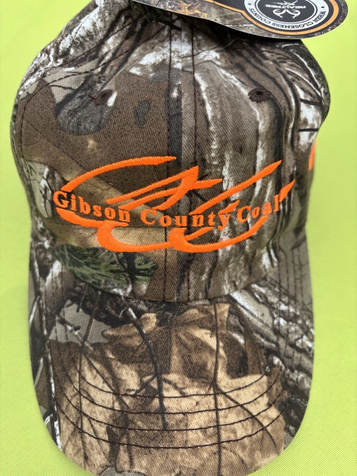 Gibson County Coal Camouflage Hat Cap NEW Realtree Xtra Green Pattern - Image 2 of 4