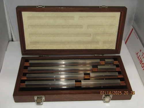 Mitutoyo Gauge Block Set # 516-126, #BE1-8M-2, Inspection, TOOLMAKER, 1" thru 8"