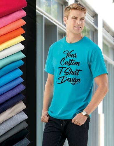 12 CUSTOM SCREEN PRINTED T-SHIRTS - 1 