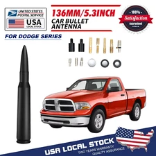 5.3inch 50 Cal Bullet Antenna With Screws for 2009-2023 Dodge Ram Truck 1500