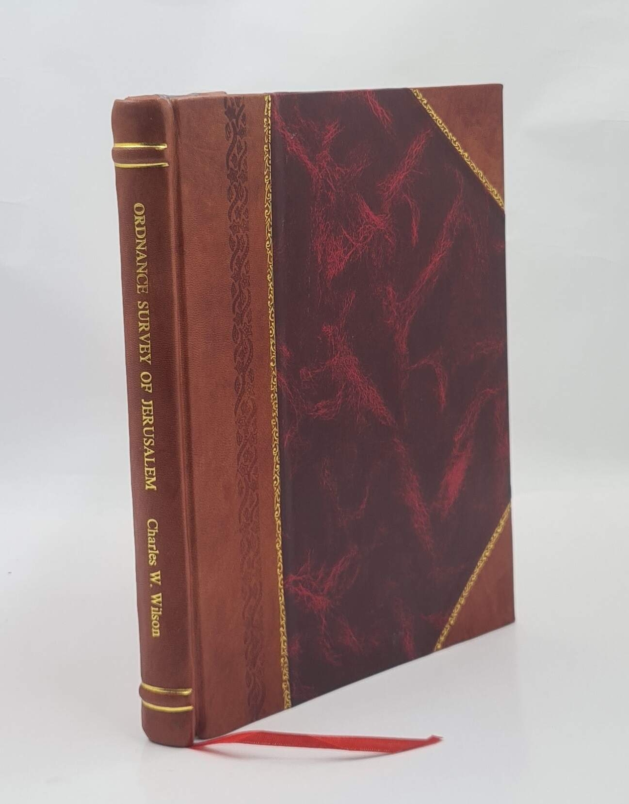 Vintage Ordnance Survey Map of Jerusalem Leather Bound Edition
