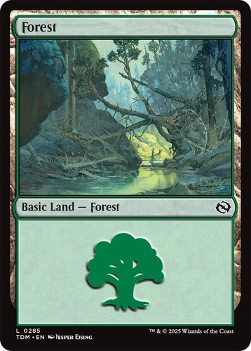 MTG ~ FOIL ~ Snow-Covered Forest 285 ~ #285 ~ KHM Kaldheim