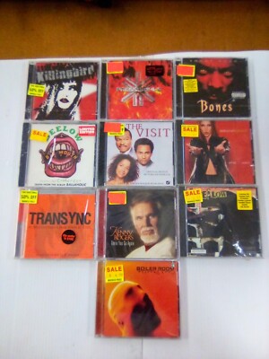 Huge Lot Of Brand New (10) CD Lots Of Different Genres Styles 