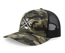 Oklahoma City OKC Hat for Men Women - Snapback Trucker Cap (Camouflage)