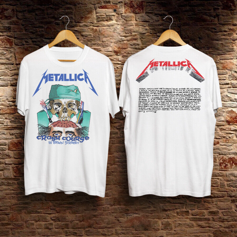 1987 Metallica Crash Course In Brain Surgery T-Shirt