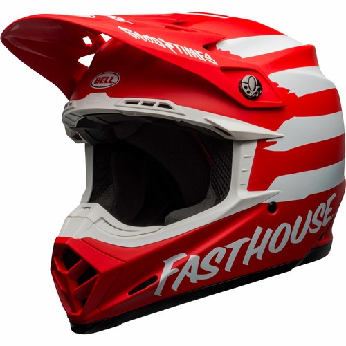 Casco BELL MOTO-9 MIPS FASTHOUSE SIGNIA rosso motocross quad enduro | eBay