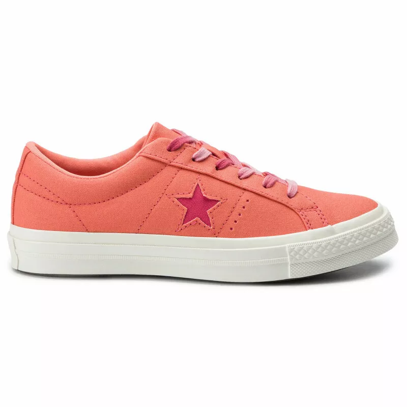 Converse Genuine One Star Ox Plimsolls Otange Pink RRP 69.99 UK 5