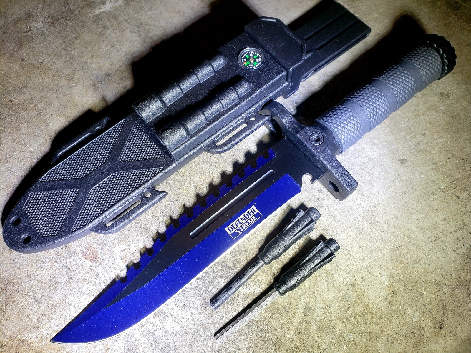 13" MILITARY TACTICAL Hunting FIXED BLADE SURVIVAL Knife Fire Starter