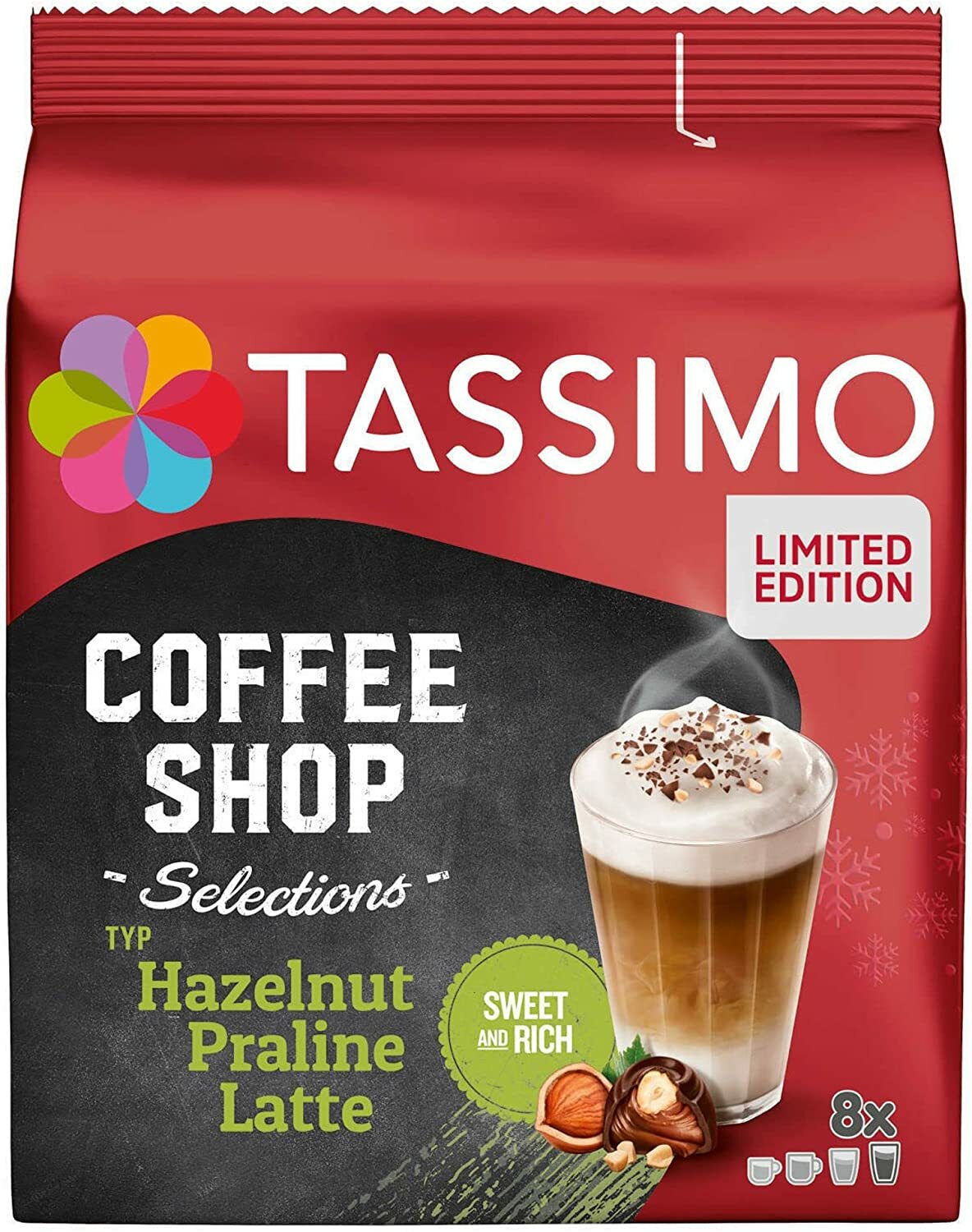 TASSIMO T Discs Coffee Pods Latte Caramel Cappuccino Americano