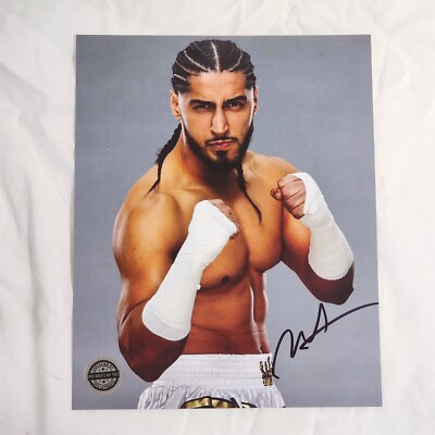 Pro Wrestling Crate Mustafa Ali TNA Impact Autographed Photo Signed 8x10  New