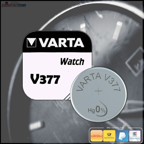1x Varta 377 V377 Watch Battery Button Cell SR66 SR626 AG4 VARTA MHD