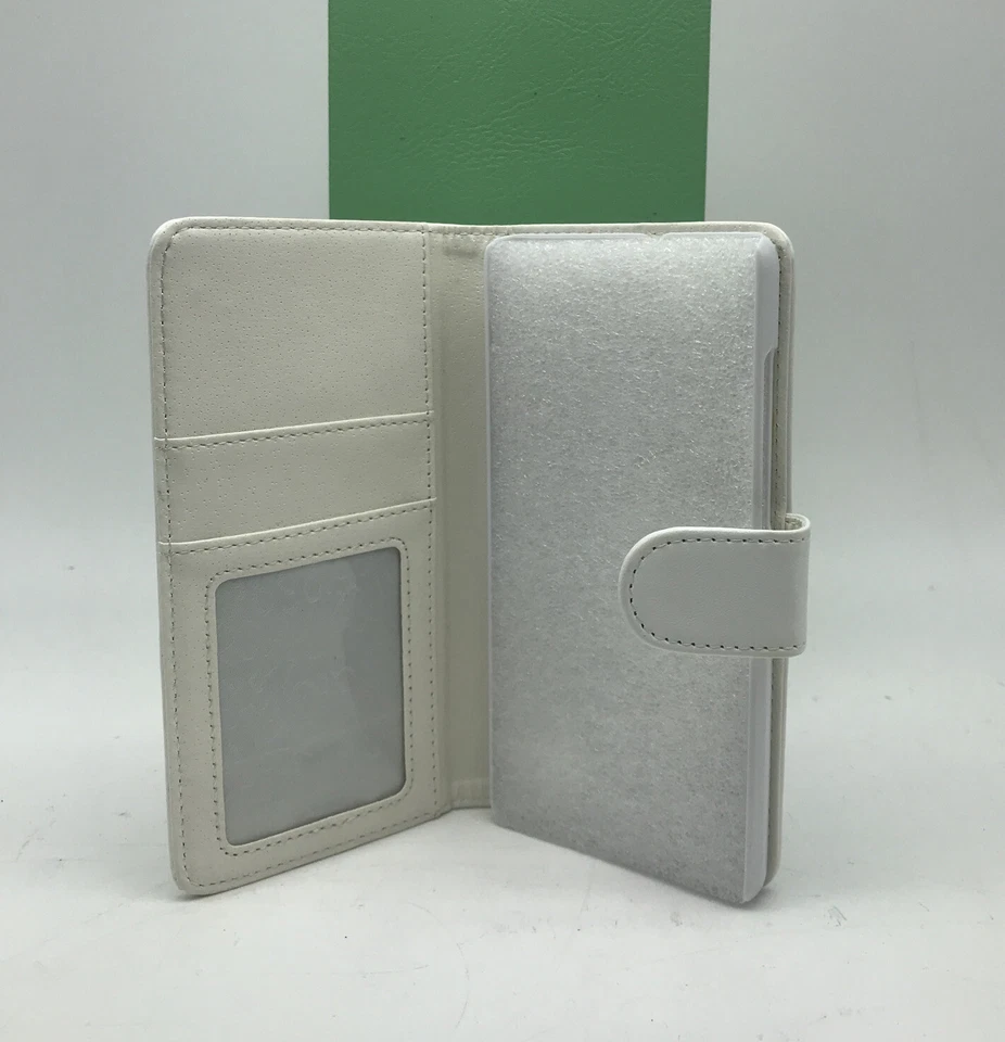 Cover casa a Portafoglio  per Huawei Honor 4C Rigida Ecopelle Bianca - Immagine 3 di 4