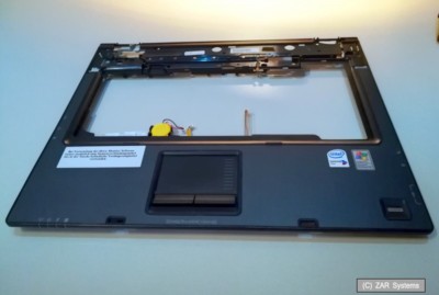 Ersatzteil für HP NC6320 T7200: Palmrest mit Touchpad, BIOS Backup Akku, Kabel