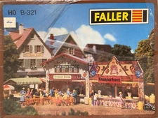 Faller HO scale kit #B-321 Concession/Market Booths Building New sealed