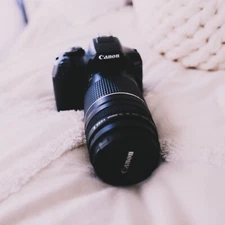 Canon EOS Rebel T6 18.0 MP Digital SLR - Black with Cabon Zoom Lens EF 75-300MM