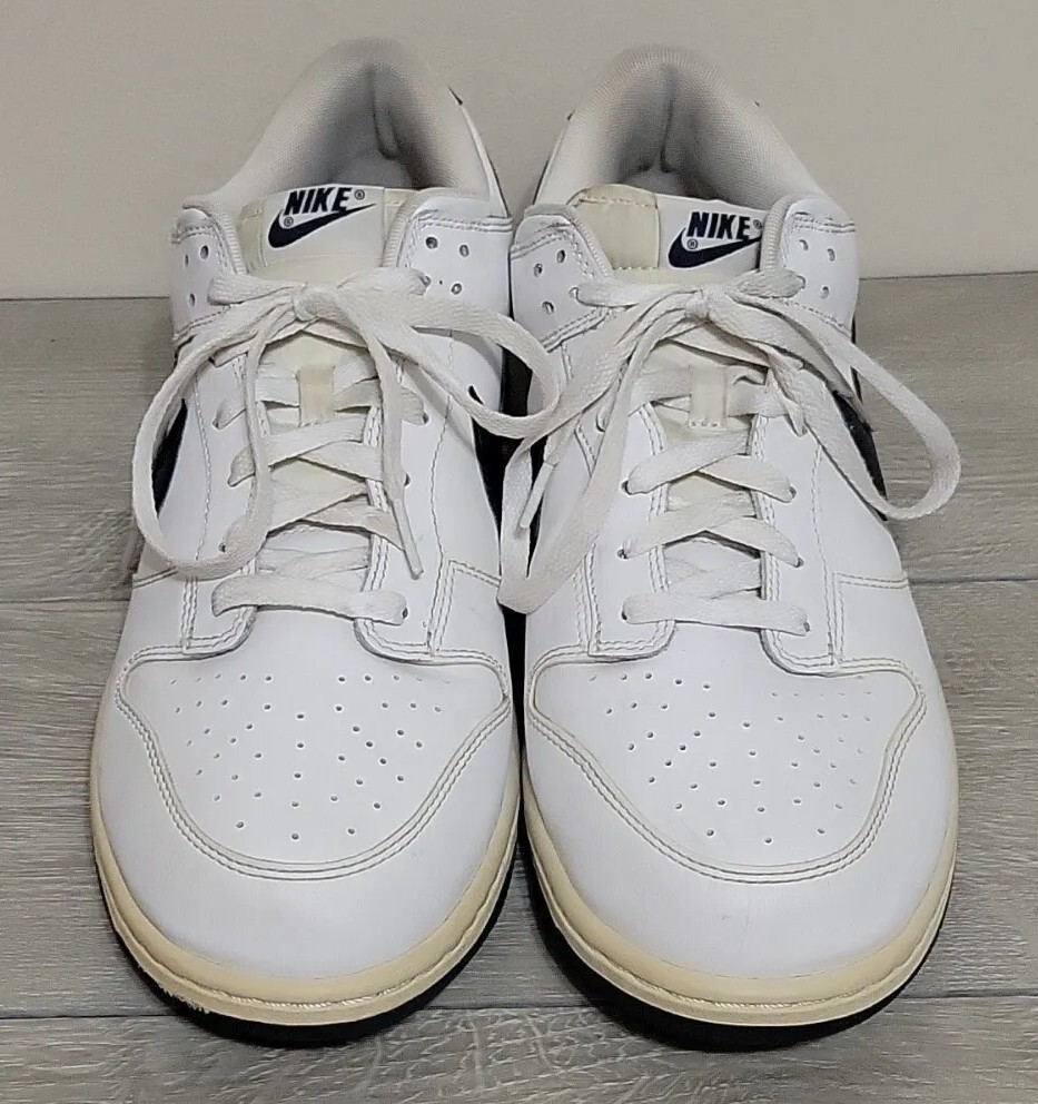 Nike Dunk Low 2012 Obsidian Navy White Rare Vintage 318019  display picture 2